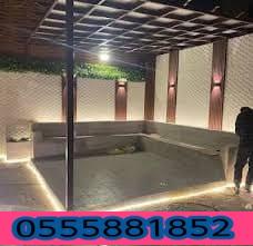 مظلات حدائق خشبية